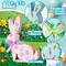 6 Pcs Easter Bunny Wooden Signs Bunny Decor Easter Tabletop Decor Rabbit Shape Table Sign